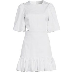 Veronica Beard Mini Puff-Sleeve Iker Dress — Size 2